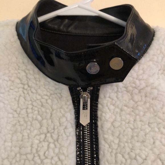 The mighty company St. Andrews sherpa leather jacket M NWT - Picture 5 of 11